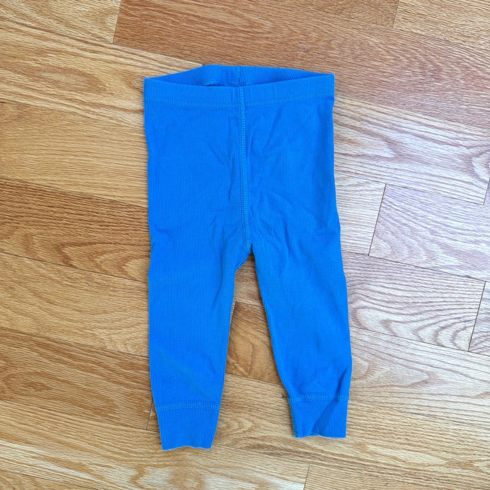 Hanna Andersson Blue Ribbed Leggings - 80cm (18-24mo)